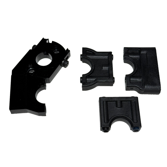Losi 8ight-X Super Lasernut Aluminum Motor Mount & Plastic Center Diff Mount
