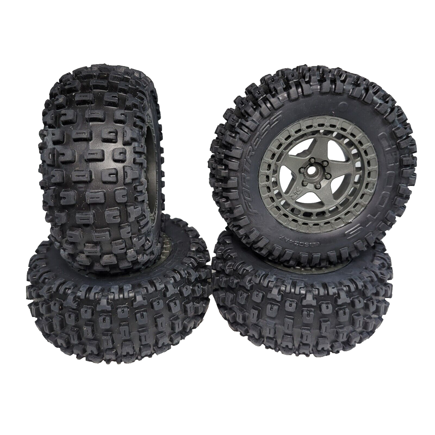 Arrma Senton 4x4 BLX Tires & 14mm Wheels Glued DBoots Fortress V3 3s / Mega 4x2