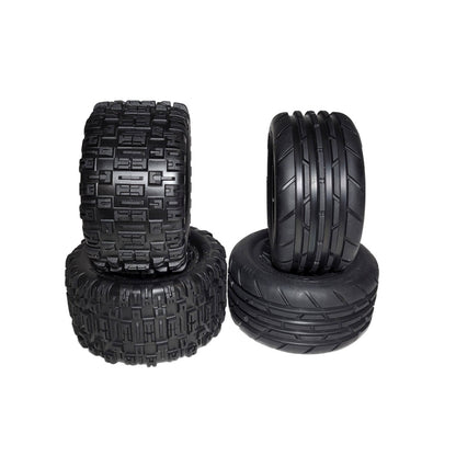 Fits Traxxas Rustler VX3 2wd Front Rear Sledgehammer Tires & 2.8 12mm Wheels XL5