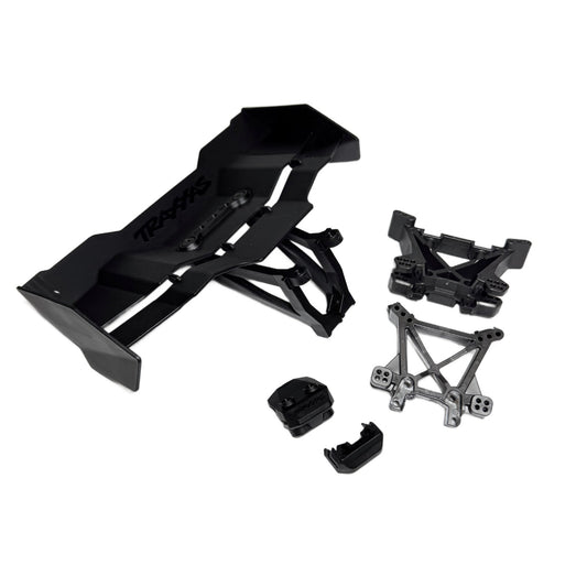 Fits Traxxas Jato 4x4 VXL Wing Black Washer Mount / Spoiler & Shock Towers BL-2s