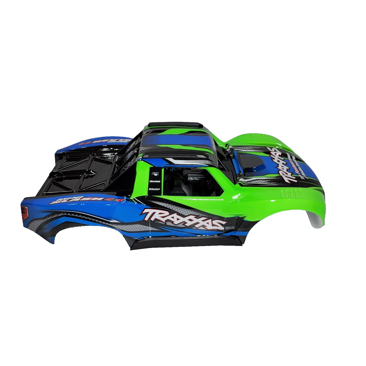 Fits Traxxas Mini Slash Clipless Body Factory Painted Green Blue & Interior