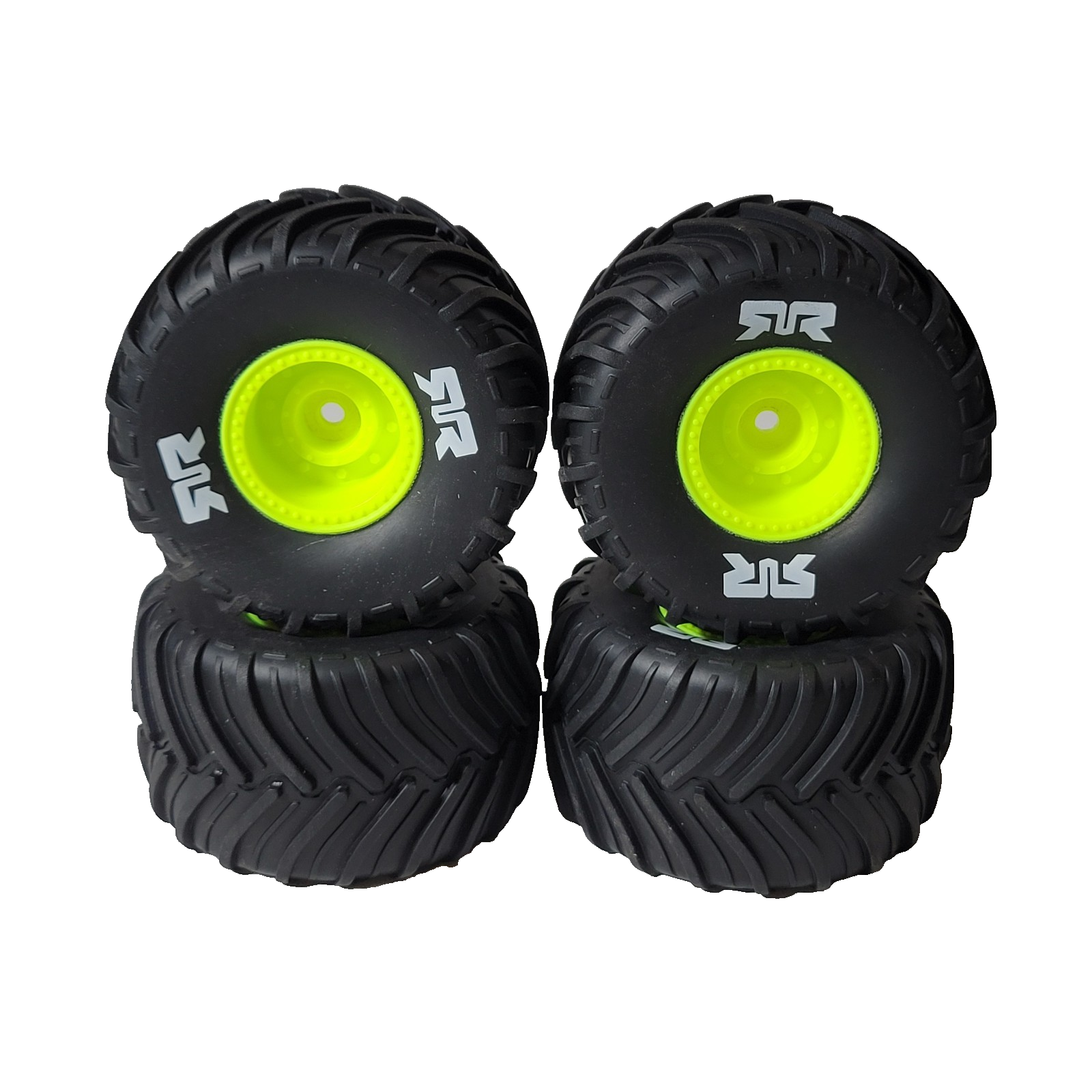 Arrma Gorgon Grom 1/16th Tires dBoots Chevron MT & 12mm Green Wheels Quake Grom