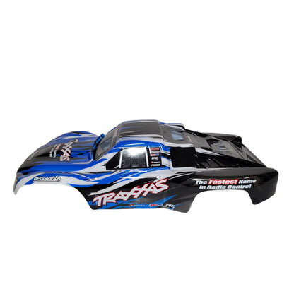 Fits Traxxas Slayer Pro 3.3 Body Blue & Black Factory Painted & Decals Nitro