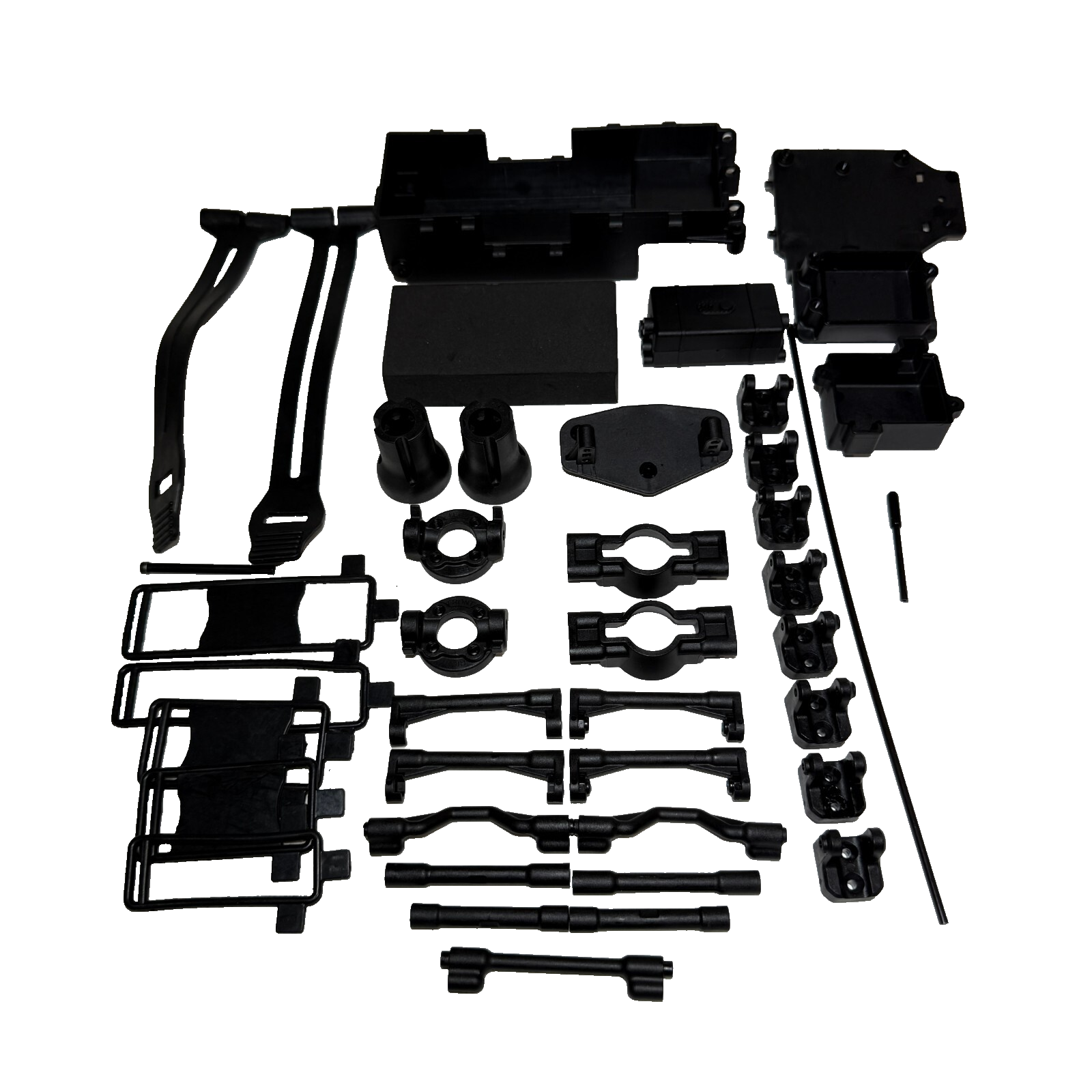 Losi LMT GraveDigger 2.0 Plastics Cross Brace Battery Tray Strap Shock Mounts