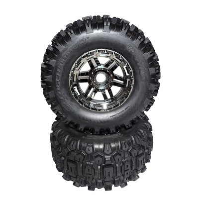 Fits Traxxas 1/10 Wide Maxx Ultimate Sledgehammer Tires (4) & Wheel 17mm Splined