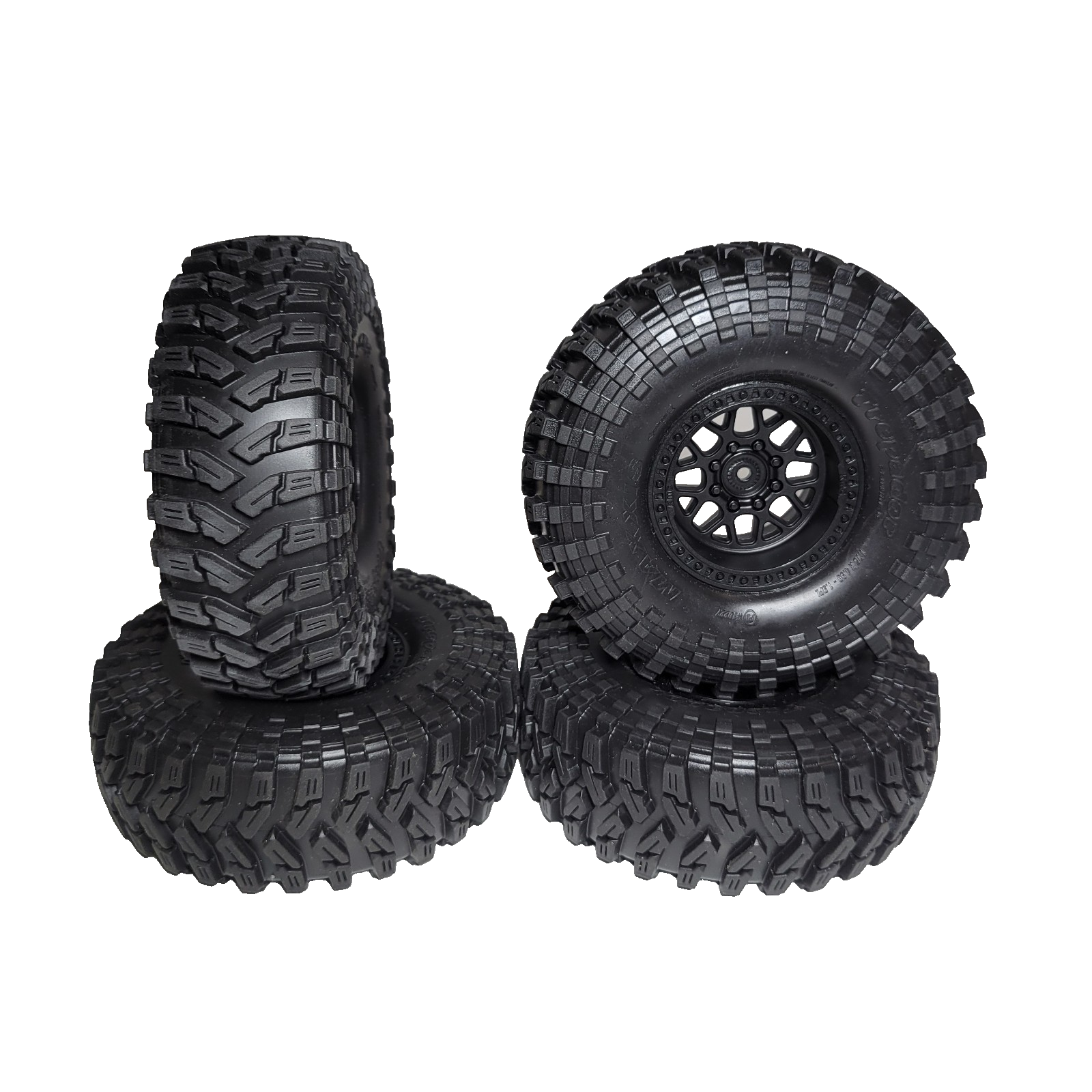 Axial SCX10 iii Coyote Maxxis Trepador G8 Tires 1.9" KMC 12mm Wheels Front Rear