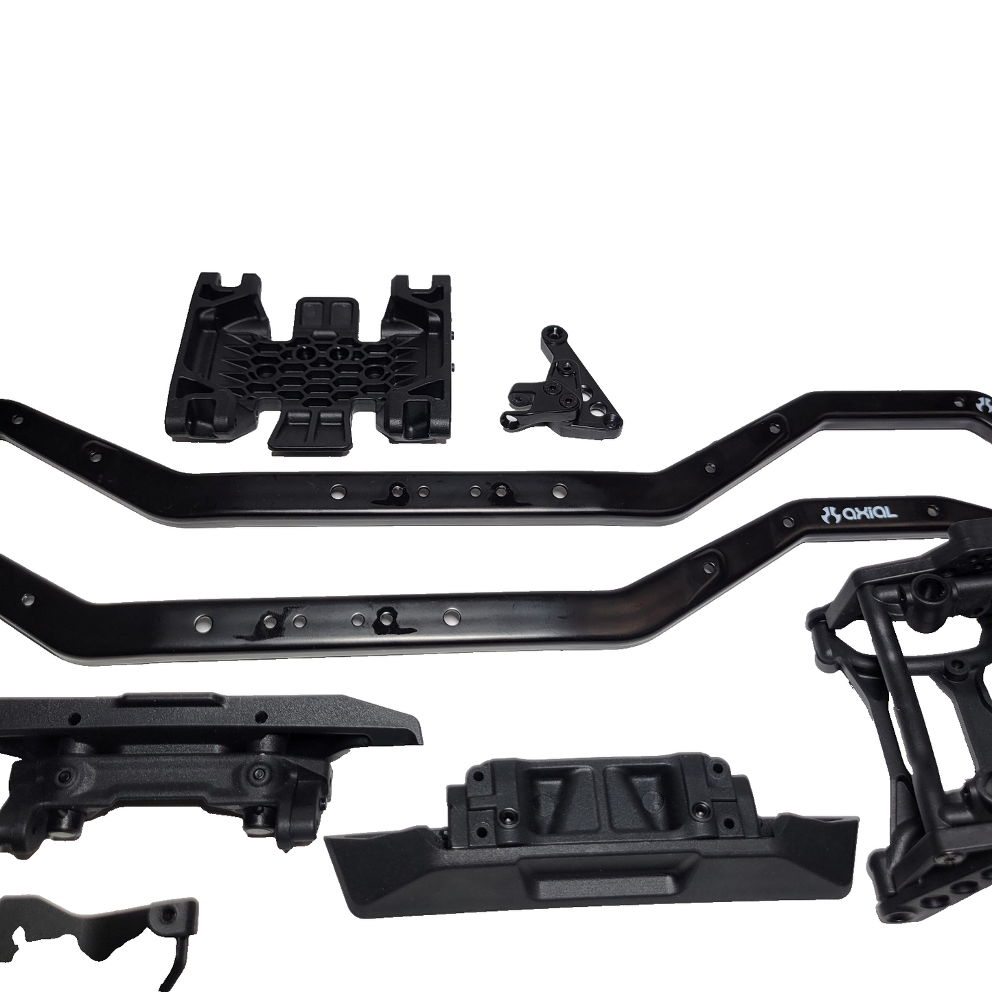 Axial SCX10 iii Coyote Frame Rails Screws Skid Covers Servo Mount Bumpers Tower