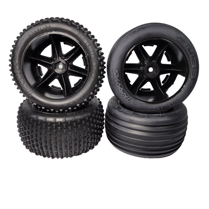 Fits Traxxas Rustler BL-2s 2wd Front Rear Alias Tire & 2.8 12mm Wheels VXL XL-5