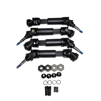 Fits Traxxas Rustler 4x4 VX3 HD V2 Heavy Duty Driveshafts Axles 12mm Metal Hexes