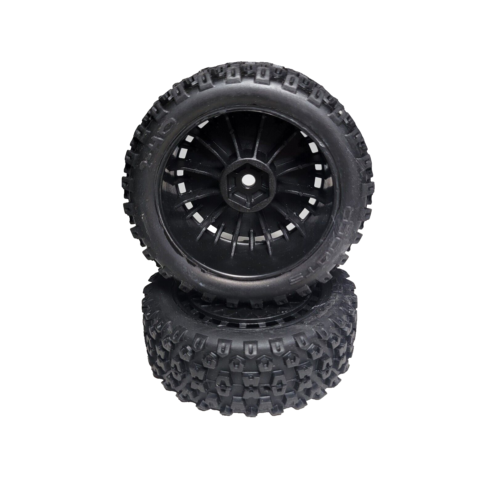 Arrma Typhon Grom 223s BLX 1/18th Tires Dboots '2-HO' & Black 12mm Wheels