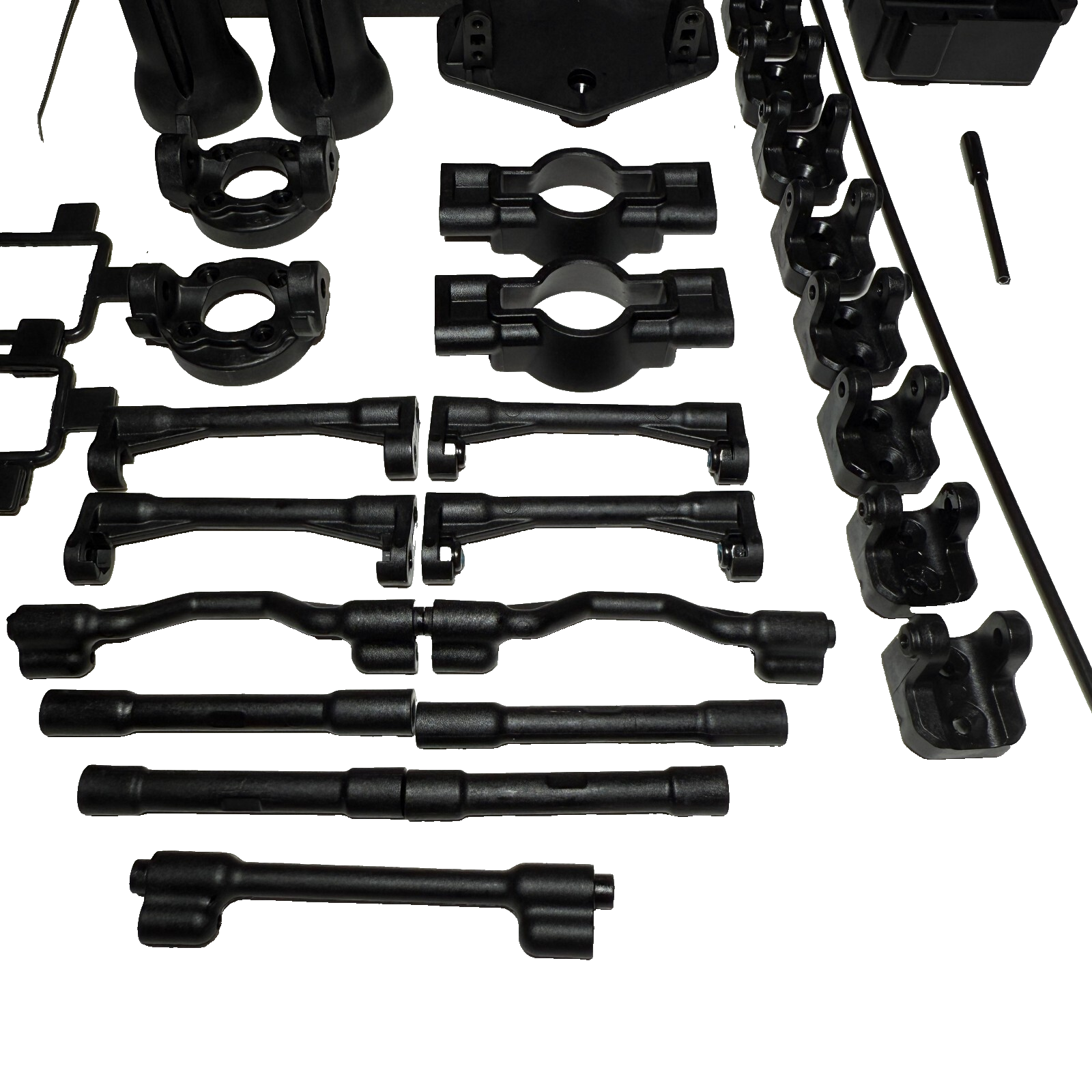 Losi LMT GraveDigger 2.0 Plastics Cross Brace Battery Tray Strap Shock Mounts