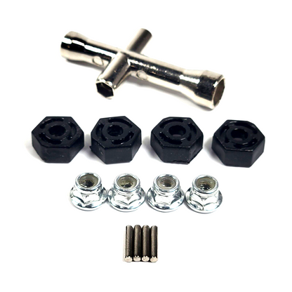 Redcat Danchee Ridgerock 12mm Wheel Hex, Wheel Nuts, And Pins With Tool