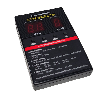 Redcat Marskman Hobbywing Led Program Card Quincrun Esc Programer