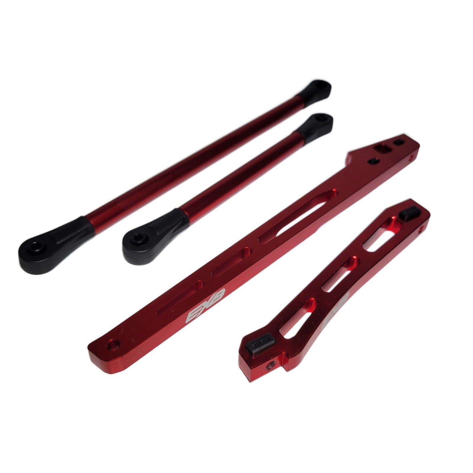 Arrma Talion 6s EXB V6 Chassis Braces Front Rear Supports Red Aluminum & Mounts