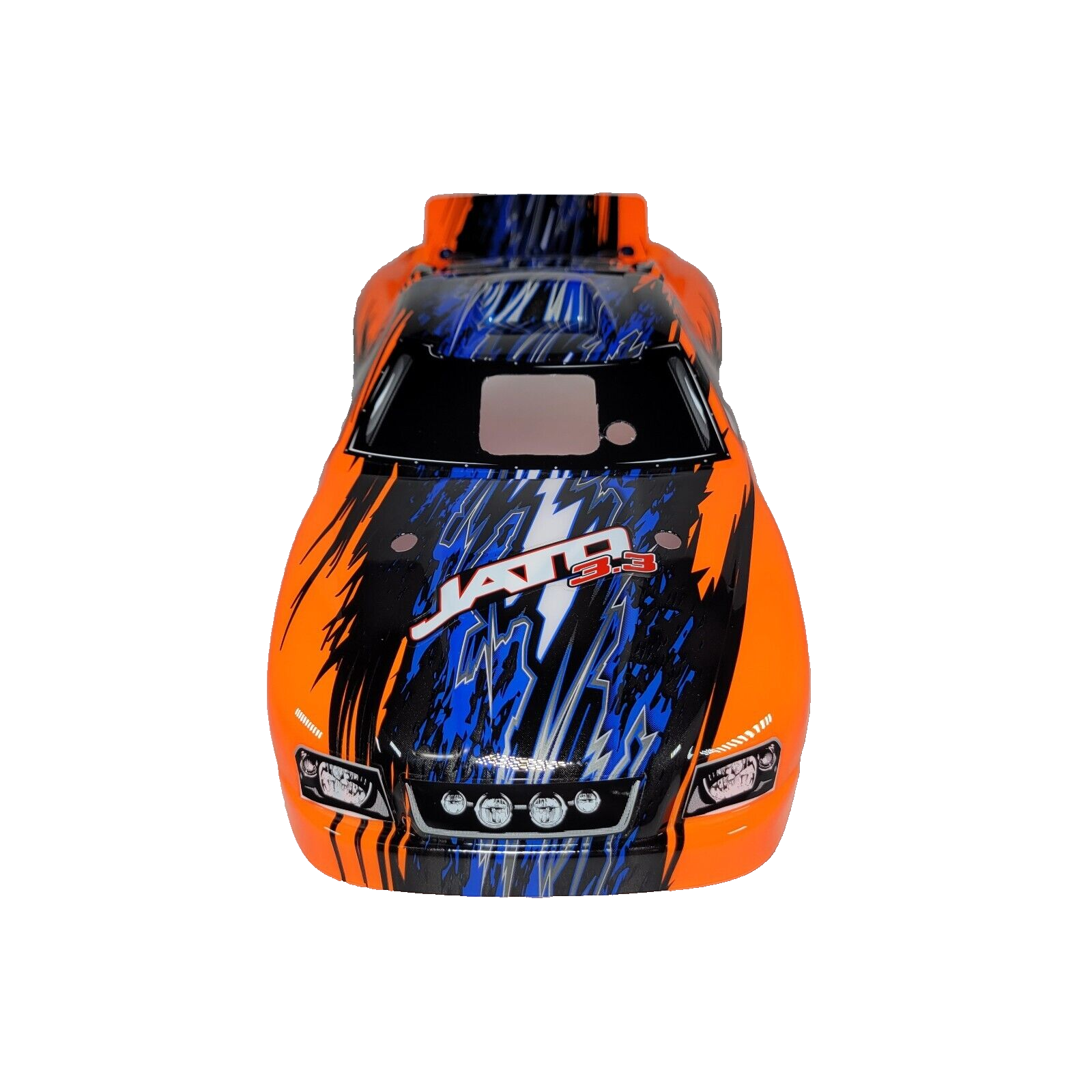 Fits Traxxas Jato 3.3 Orange Black Body ProGraphix Factory Painted w/ Decals