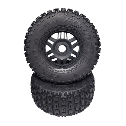 Arrma Mojave 4s BLX Tires Dboot Fortress & 17mm Wheels Pre-Glued Short Course