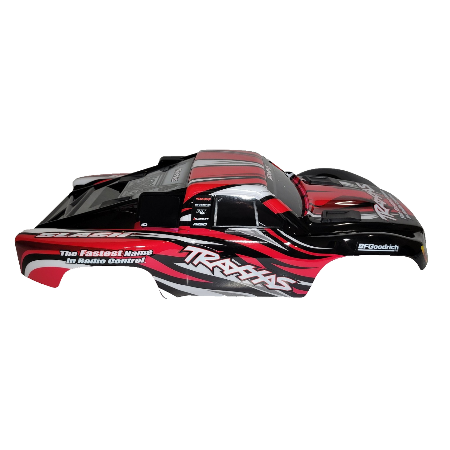 Fits Traxxas 1/10 Slash Red Black Body w/ Clipless Mounts 4wd 2wd 4x4 VXL XL5