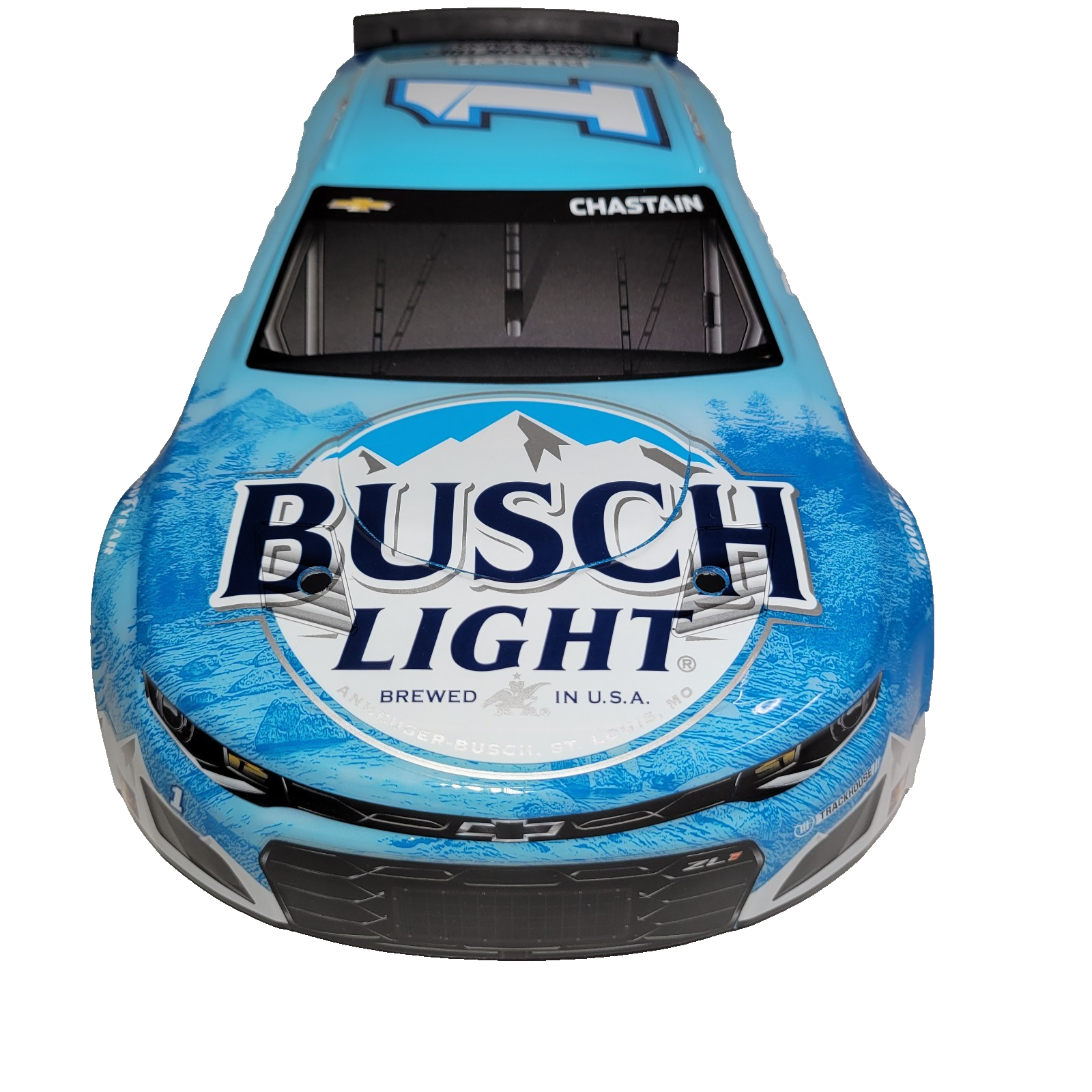 Losi Nascar Grom Body Factory Painted Blue White Busch Chastain #1 Decals