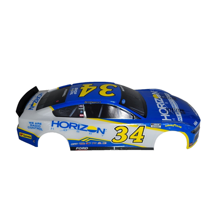 Losi Nascar Grom Body Factory Painted Blue Yellow McDowell # 34 Horizon Decals