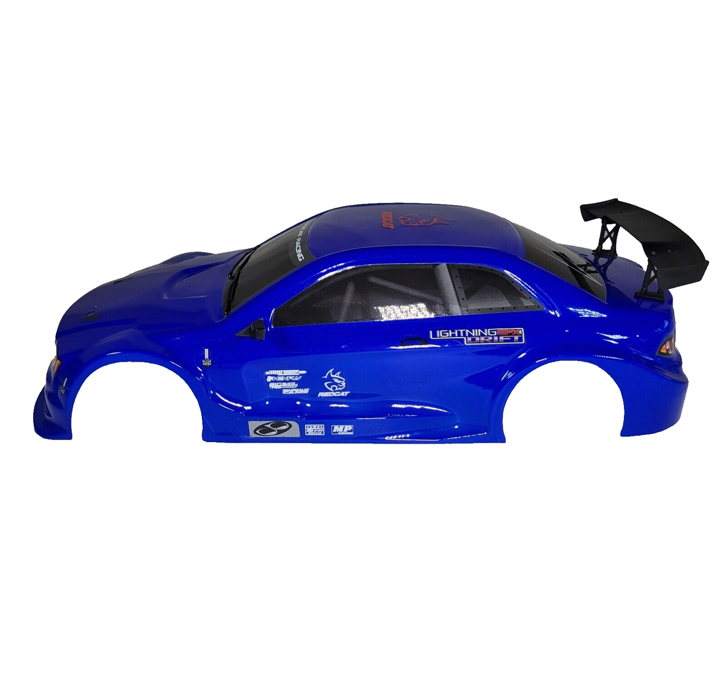 Redcat Racing Lightning EPX Drift Factory Painted Blue Body With Wing / Spoiler