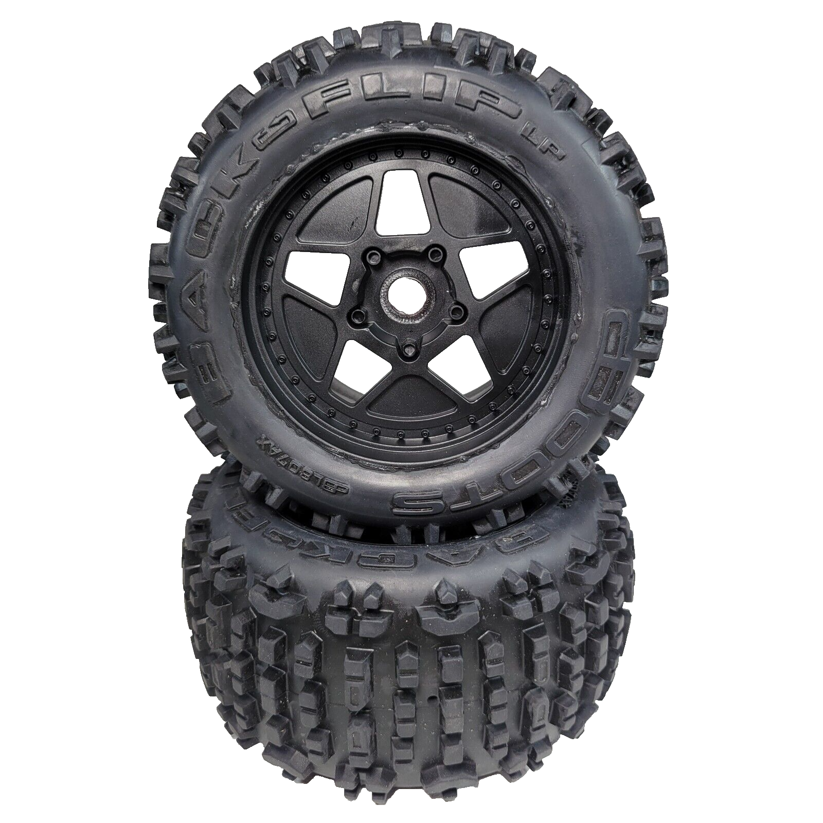 Arrma OUTCAST 4S V2 BLX DBoots Backflip LP Tires & Wheels Front Rear 4X4 Kraton