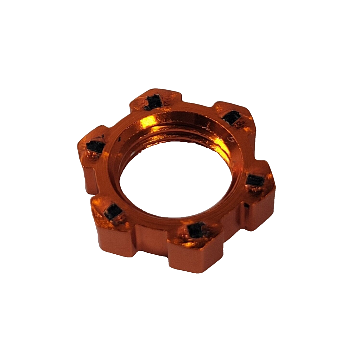 Fits Traxxas X-Maxx Wheel Hubs 17mm Orange Aluminum Splined Nuts & Hex Clips 8s