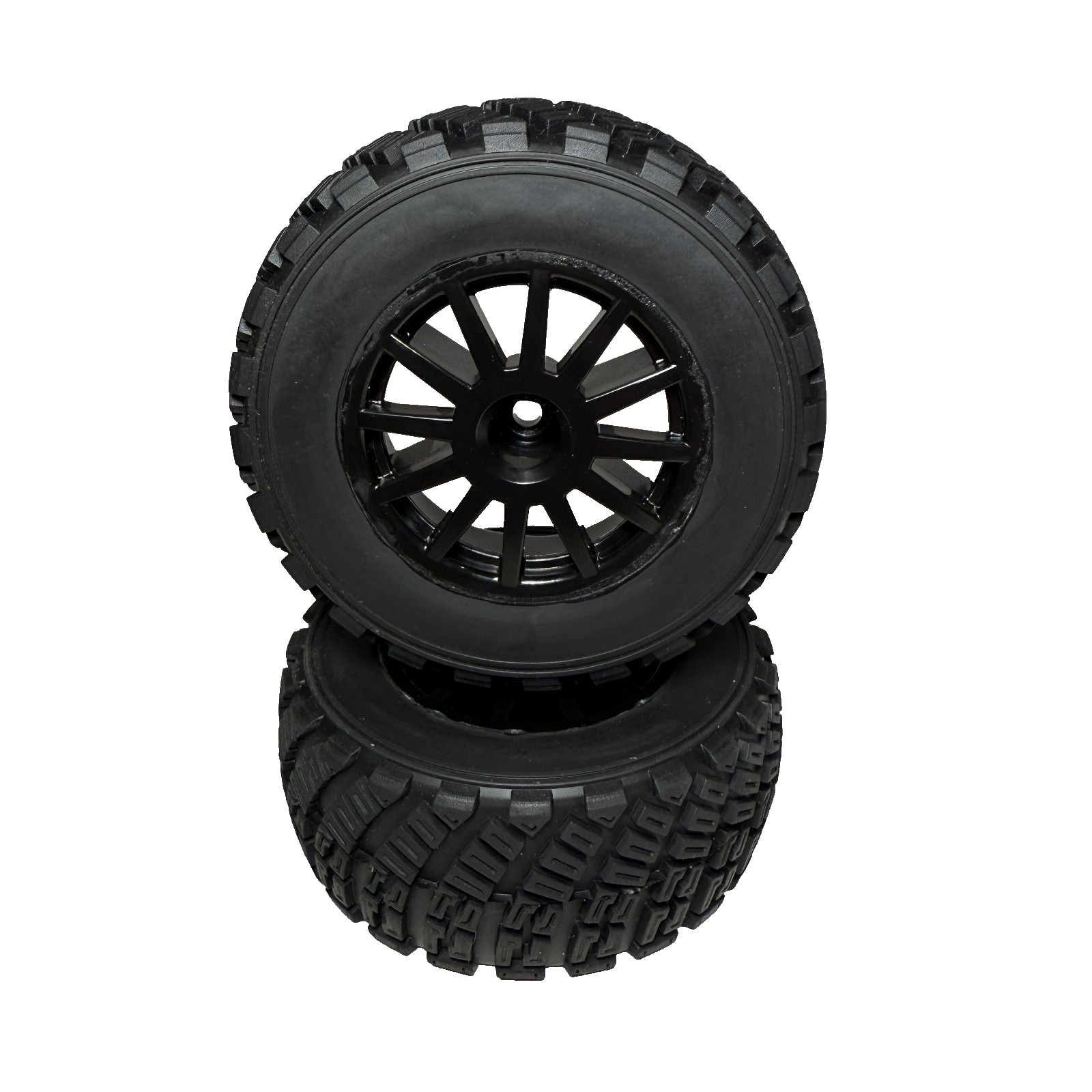 Fits Traxxas Rally 4x4 VXL Tires & 12mm Black Wheels / BL-2s 7473T