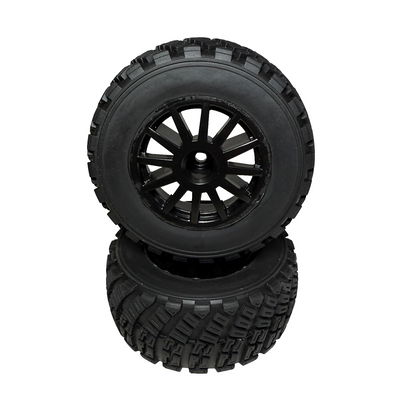 Fits Traxxas Rally 4x4 VXL Tires & 12mm Black Wheels / BL-2s 7473T