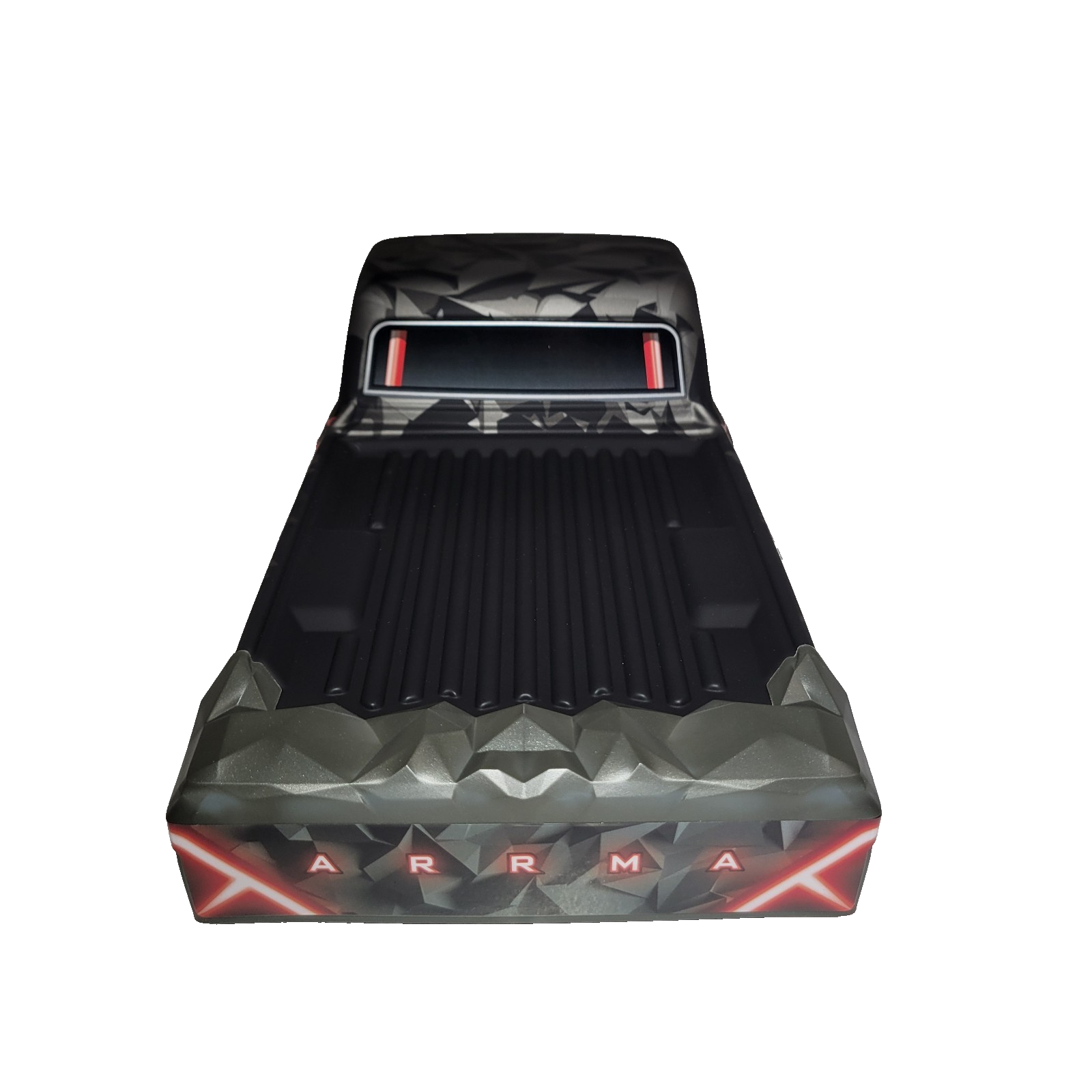 Arrma Quake 1/10 Red Black Body Shell Lid Factory Painted Decaled ARA-2897