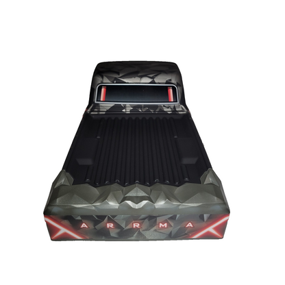 Arrma Quake 1/10 Red Black Body Shell Lid Factory Painted Decaled ARA-2897