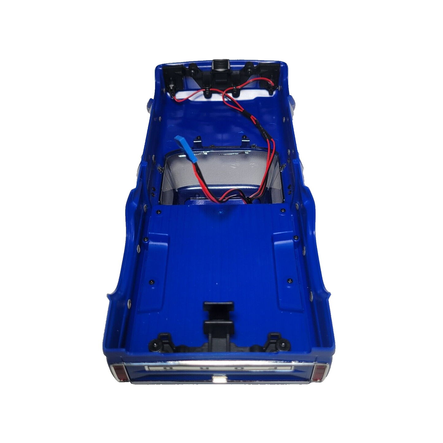 Fits Traxxas Trx-4m High Trail F150 Blue Body Factory Painted & Led Lights 1/18