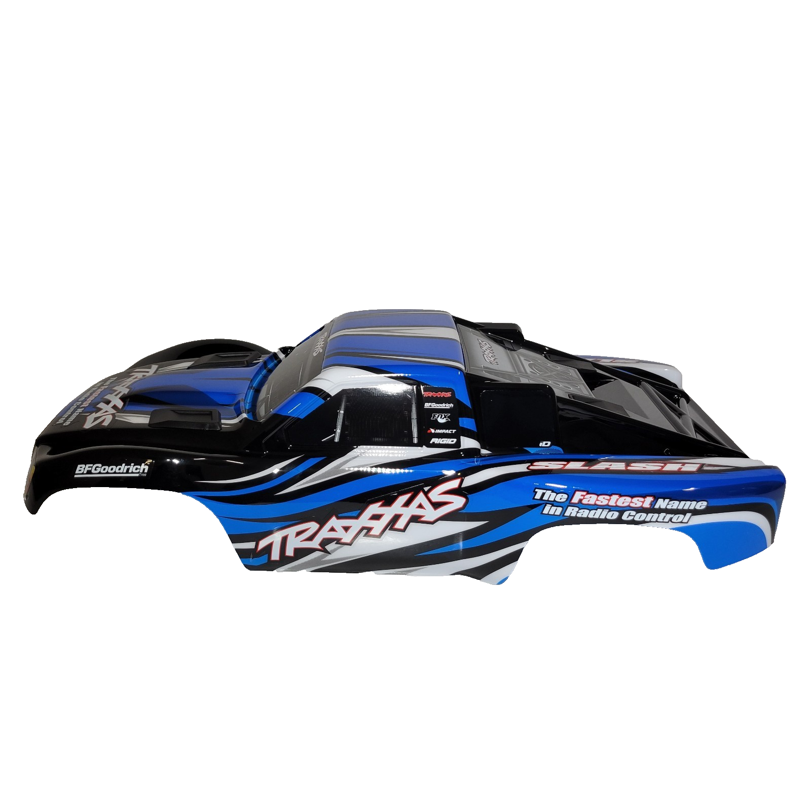 Fits Traxxas 1/10 Slash Blue Black Body w/ Clipless Mounts 4wd 2wd 4x4 VXL XL5