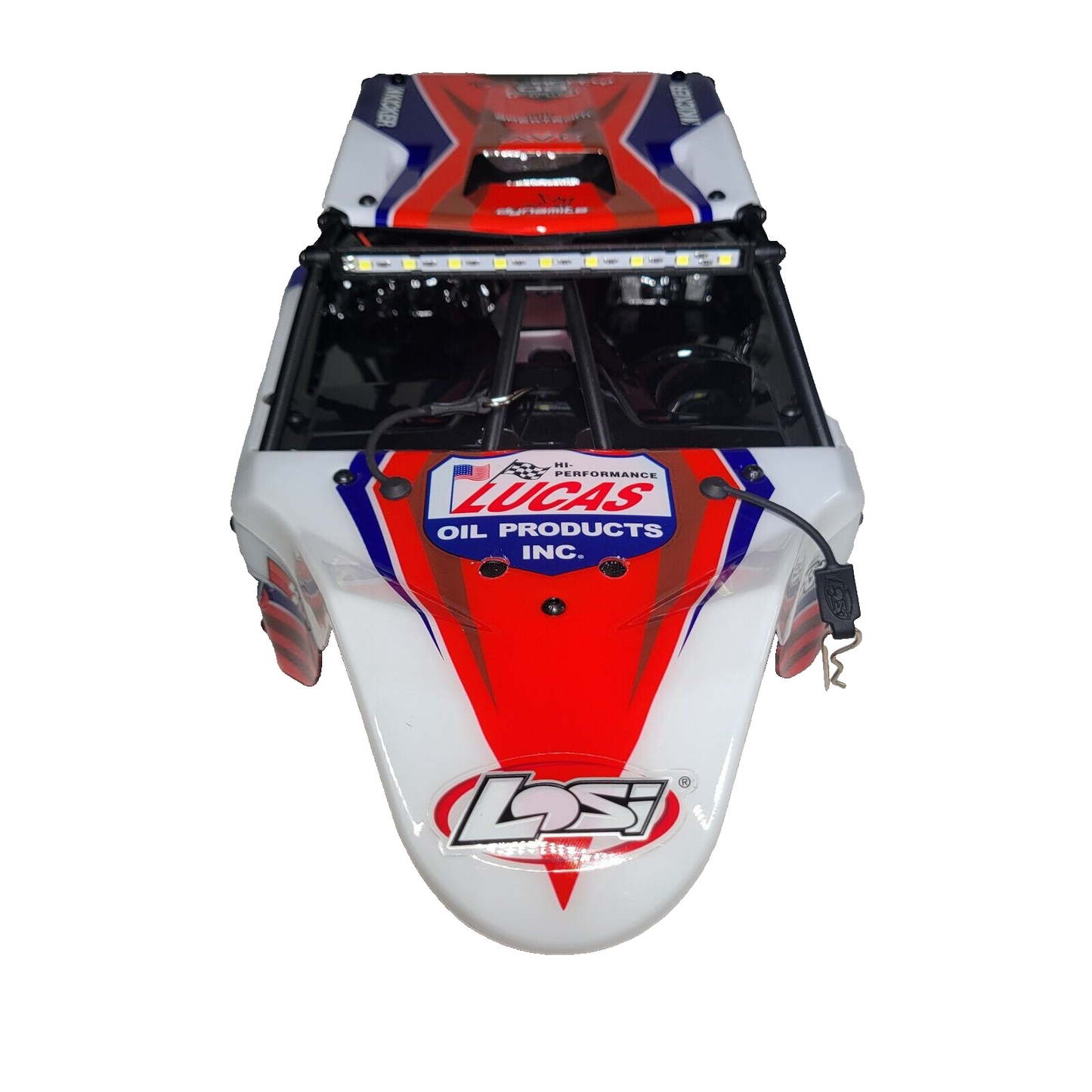 Losi Tenacity DB Pro Lucas Oil Body Rollcage LED Light Bar Rear Wing / Spoiler