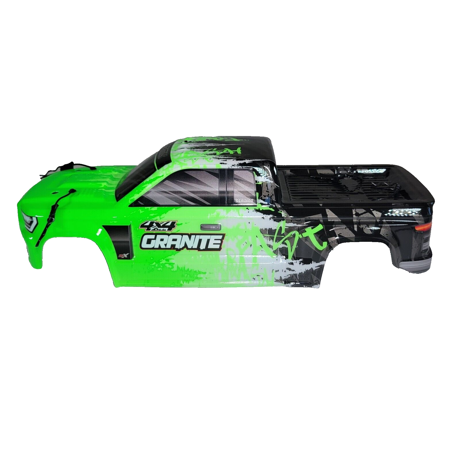 Arrma Granite 4x4 BLX Body Shell Green Black White Factory Painted Decaled Mega