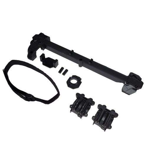 Losi Late Model Chassis Top Deck Diff Covers Motor & Servo Mounts Battery Strap