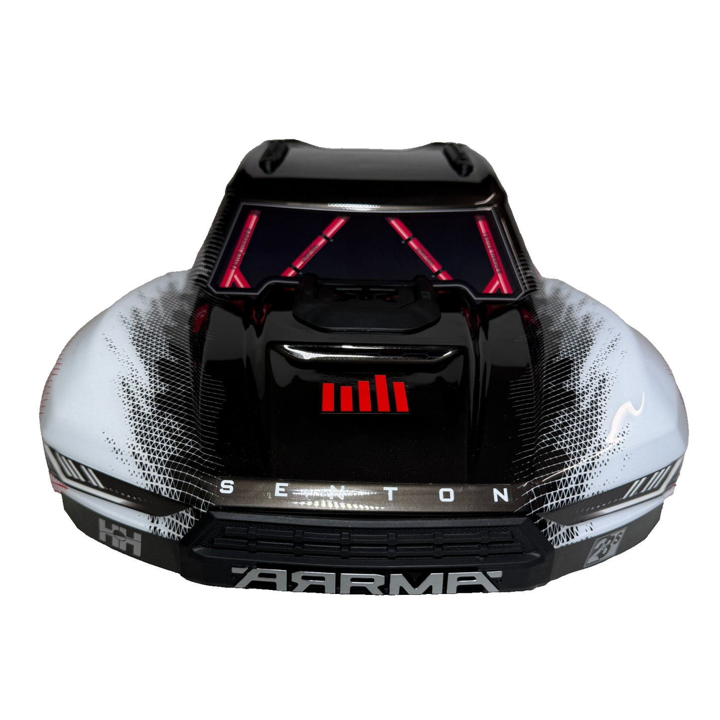 Arrma Senton 4X4 BLX 223s V4 CLIPLESS Body Painted Red Black Decaled Body Shell