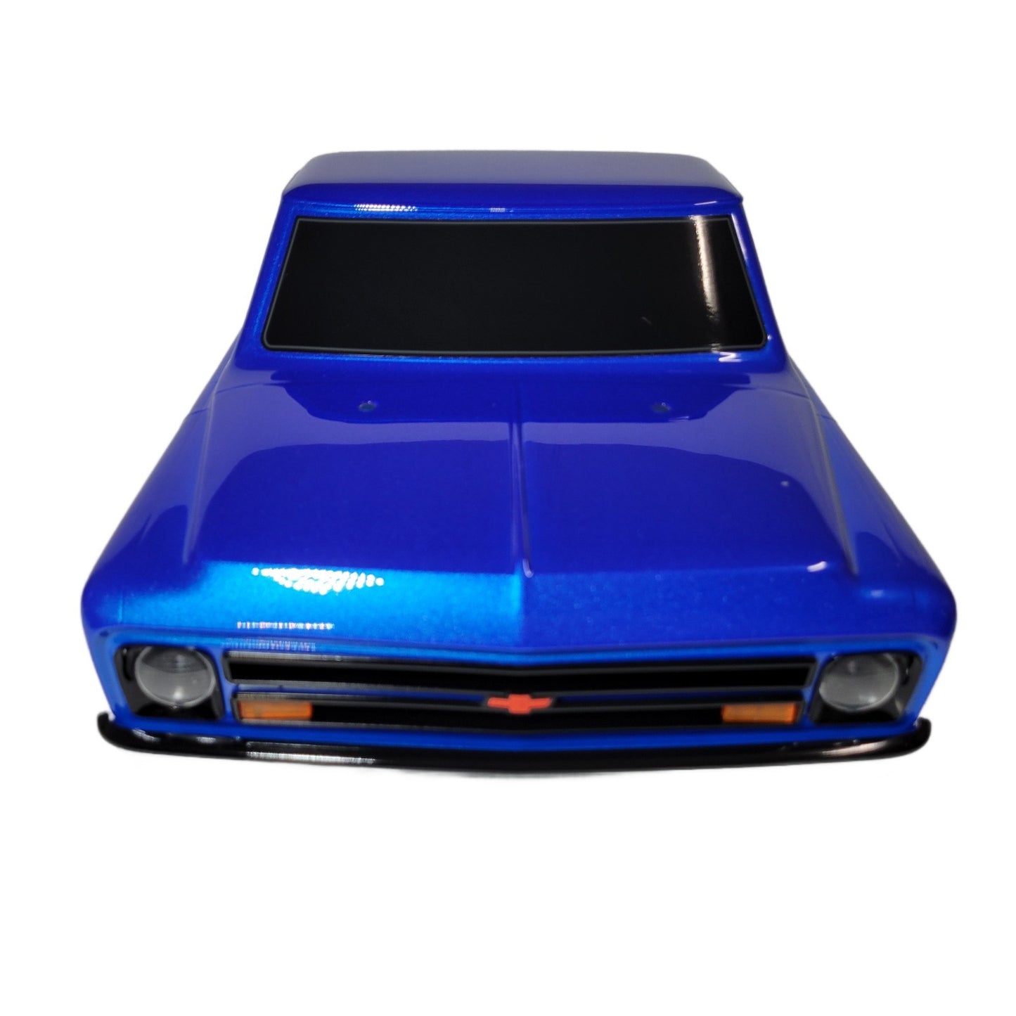 Fits Traxxas Drag Slash Blue C10 Chevrolet Painted Body w/ Wing Grill Bumpers