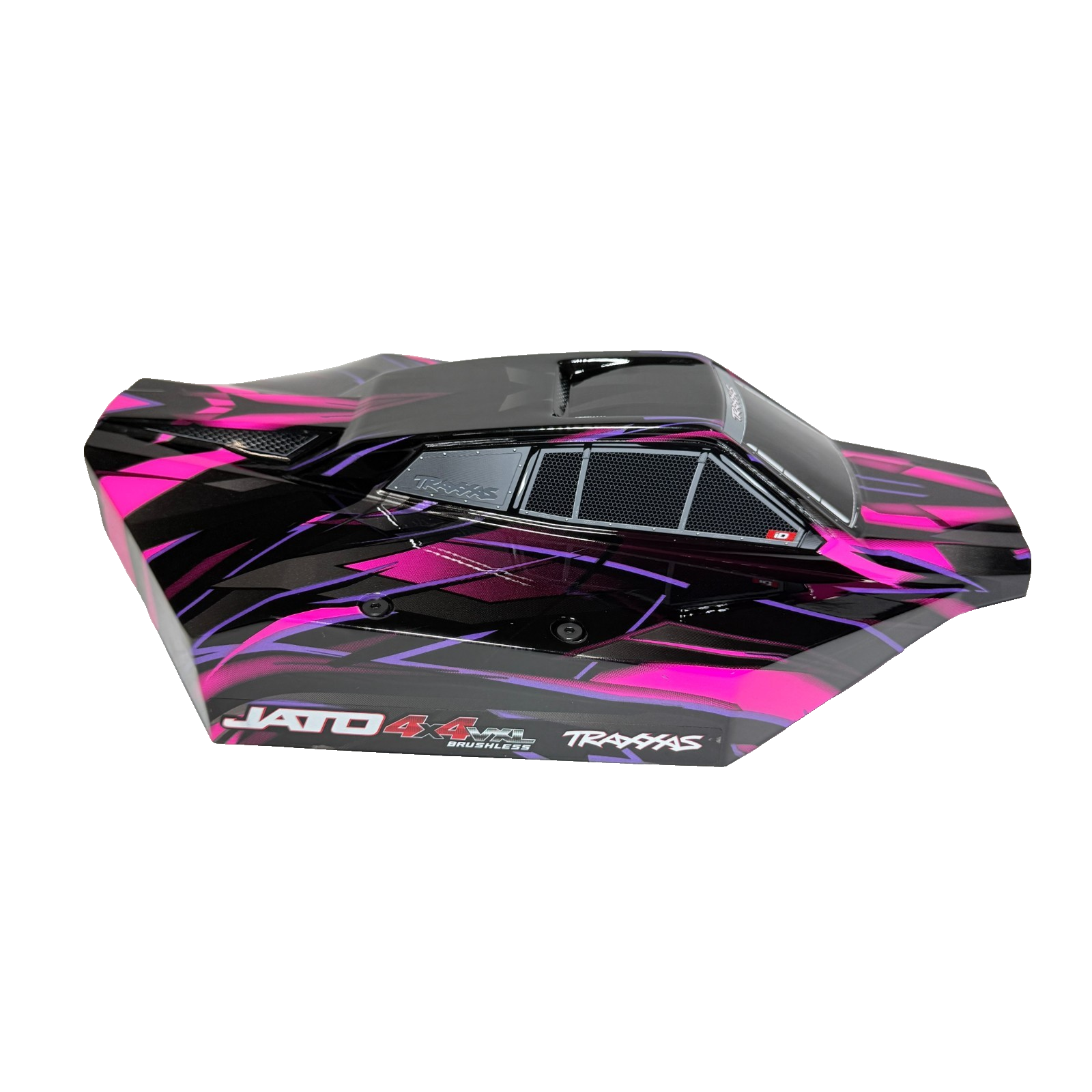Fits Traxxas Jato 4x4 VXL Clipless Body Factory Painted Pink Black & Decals