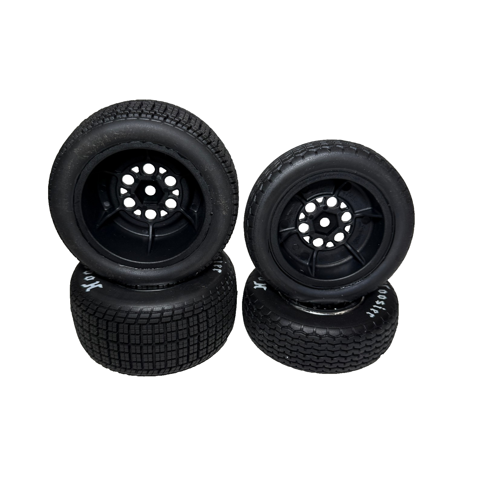 Losi 22s Sprint Hoosier Soft Tires & Wheels 12mm Front & Rear LOS-2442 LOS-2430