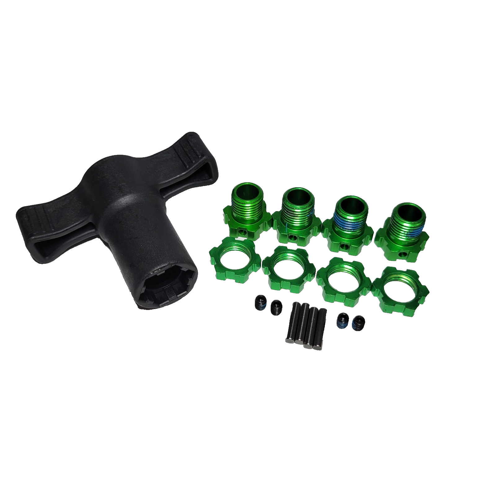 Fits Traxxas 1/10 Wide-Maxx Metal Drive Shafts 17mm Hex & Drivecups Front & Rear