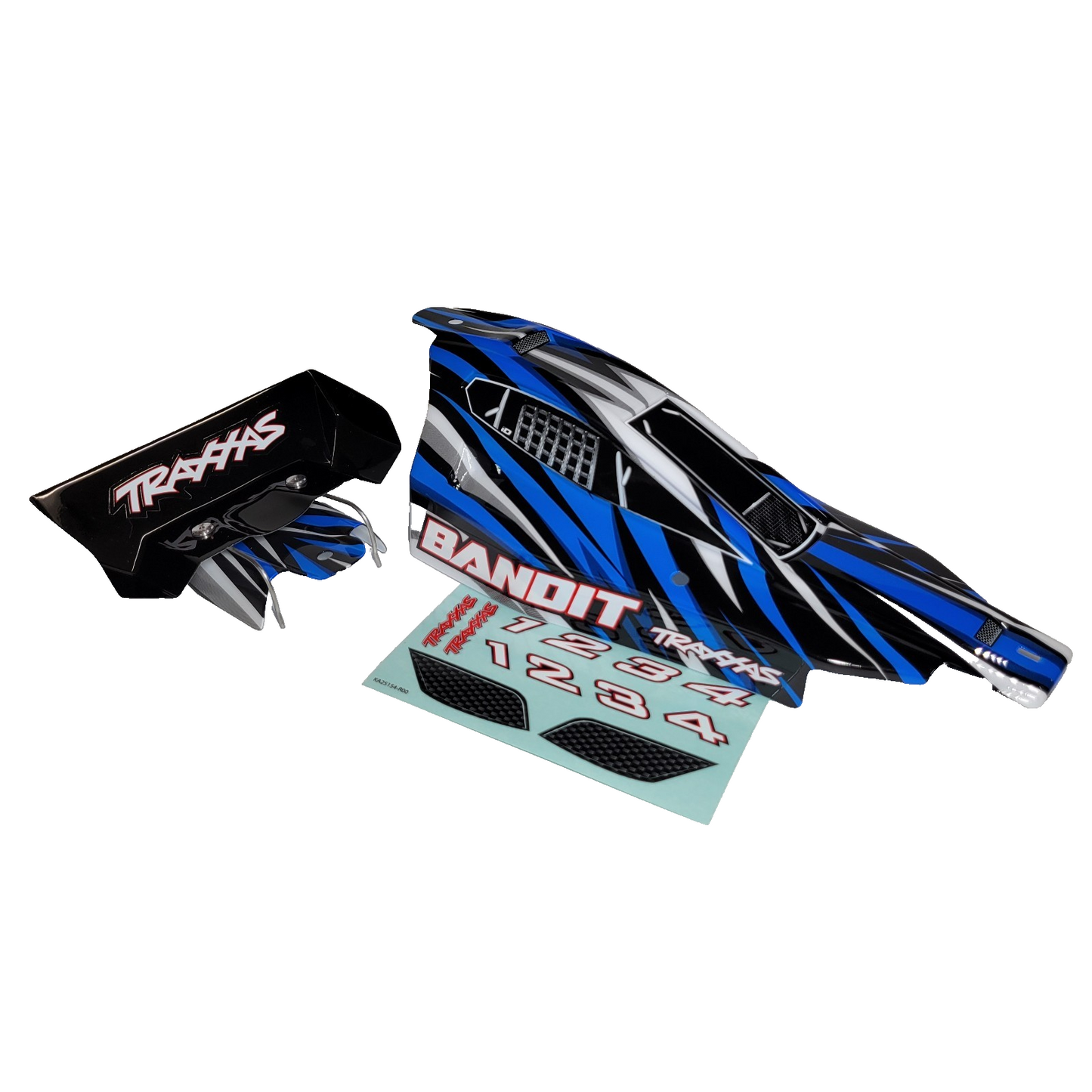 Fits Traxxas Bandit XL-5 Blue & Black Body Factory Painted Decaled Also VXL