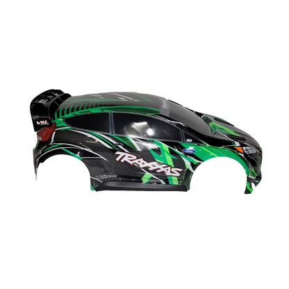 Fits Traxxas Rally 4x4 VXL HD Green Black Body Clipless Mounts 4wd / BL2s 7427