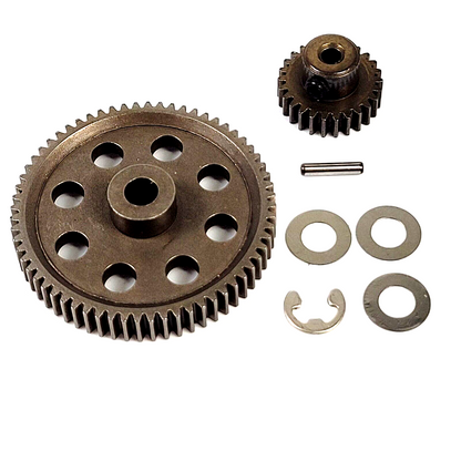 Redcat Racing Tornado EPX Pro Metal Spur Gear 64T, Pinion 26T, C Clip, And Pin