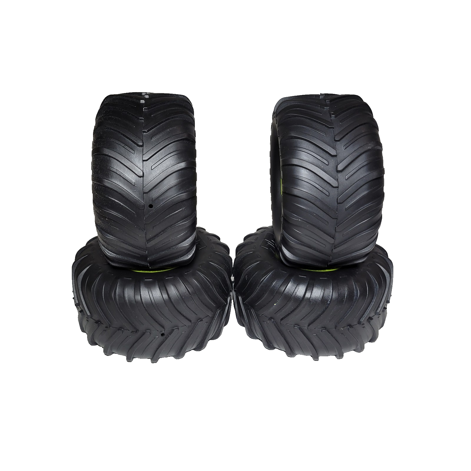 Arrma Gorgon dBoots Chevron MT Glued Tires Yellow 14mm Hex Wheels 1/10 ARA-2536