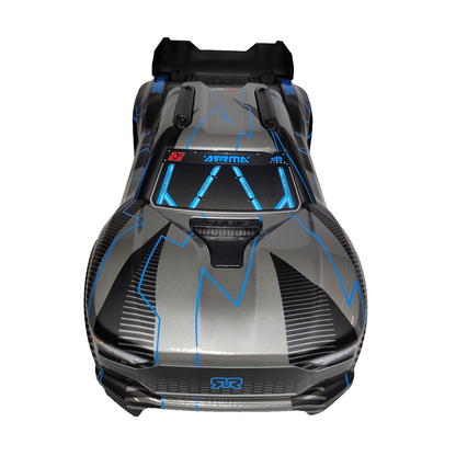 Arrma Vorteks 223s 2wd Body Factory Painted Blue Clipless & Spoiler Wing Tray