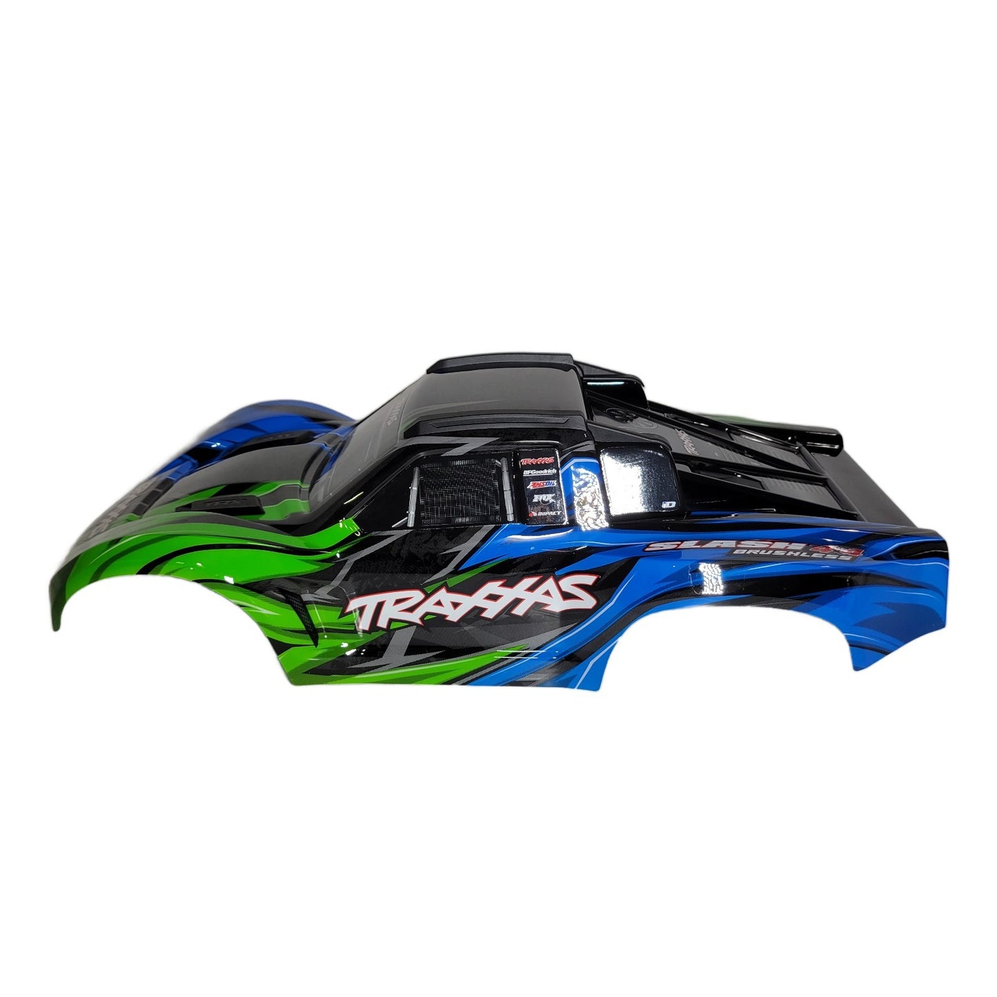 Fits Traxxas Slash 4x4 VX3 Green Blue Body w/ Clipless Mounts 4wd 2wd VXL BL-2s