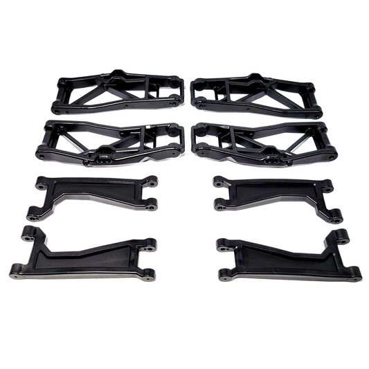 Fits Traxxas 1/10 Wide Maxx Black A-Arms Front Rear Upper Lower Suspension