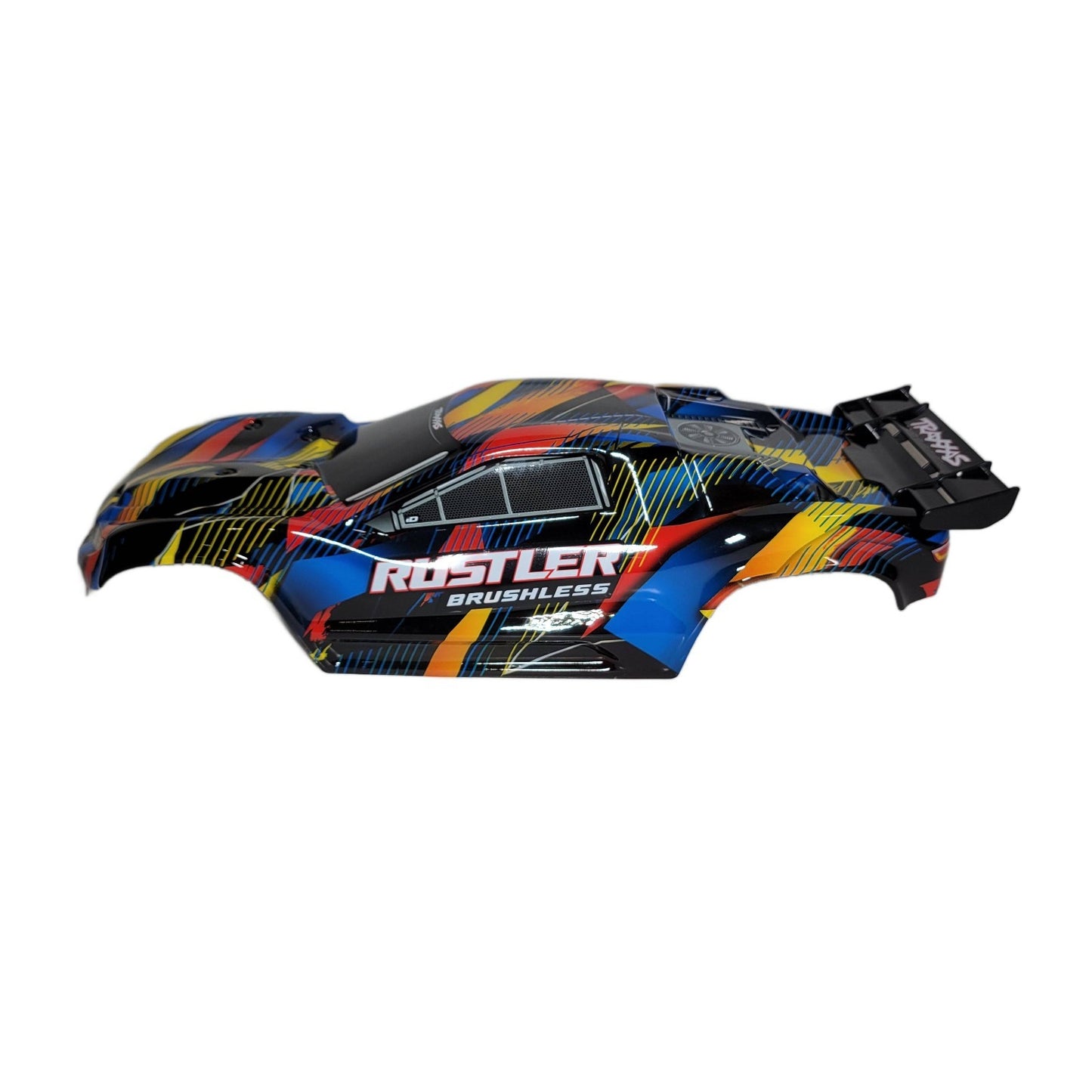 Fits Traxxas Rustler VX3 2wd Clipless Body Factory Painted Blue Black Yellow