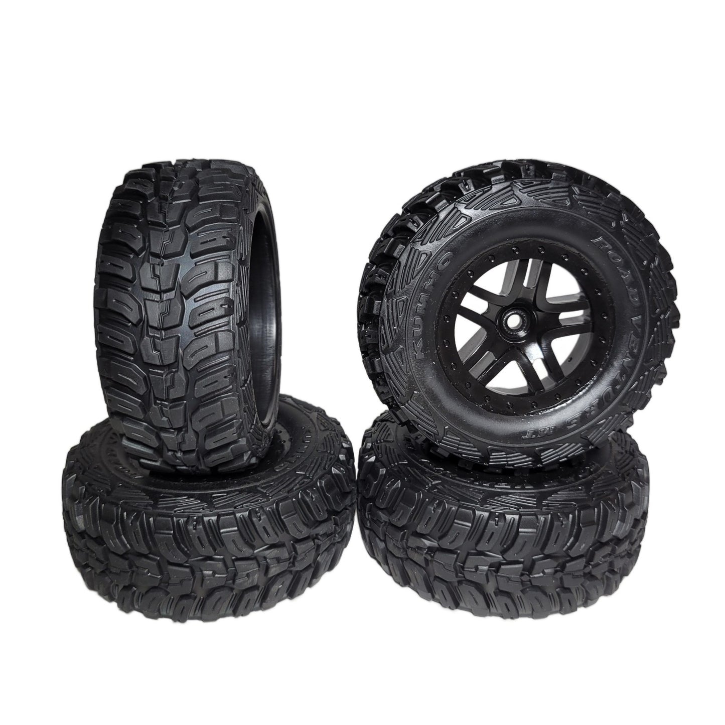 Fits Traxxas Slash 4x4 VX3 Kumho Tires & 12mm Wheels SCT 4wd Bl-2s VXL