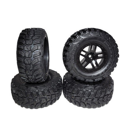 Fits Traxxas Slash 4x4 VX3 Kumho Tires & 12mm Wheels SCT 4wd Bl-2s VXL
